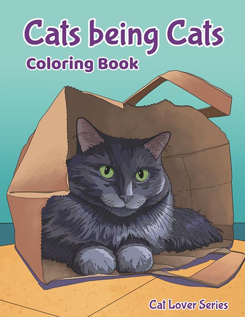 Cats being Cats Coloring book